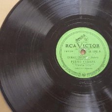Discos de pizarra: DISCO 78 RPM - GRAMÓFONO - PEDRO VARGAS - QUIZÁS, QUIZÁS - RCA VICTOR - PIZARRA. Lote 299223633