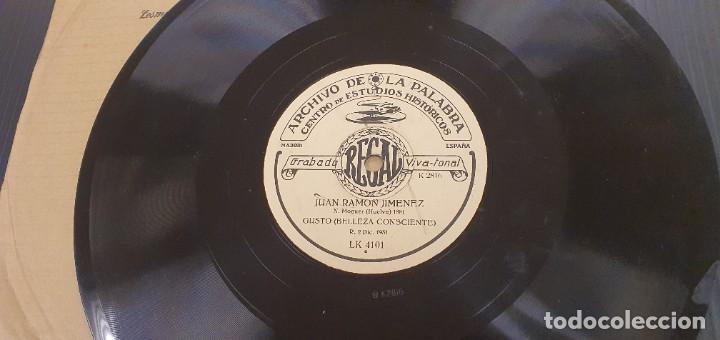 Discos de pizarra: DISCO 78 RPM - GRAMÓFONO - JUAN RAMÓN JIMÉNEZ - ARCHIVO DE LA PALABRA 1931 - REGAL - PIZARRA - Foto 1 - 299224938