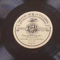 Discos de pizarra: DISCO 78 RPM - GRAMÓFONO - JUAN RAMÓN JIMÉNEZ - ARCHIVO DE LA PALABRA 1931 - REGAL - PIZARRA. Lote 299224938