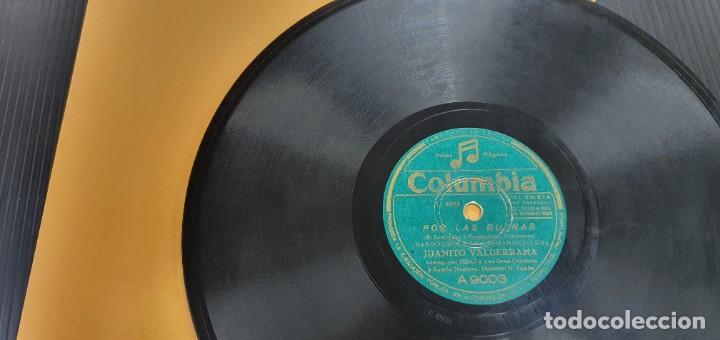 Discos de pizarra: DISCO 78 RPM - GRAMÓFONO - JUANITO VALDERRAMA - GUITARRA RAMÓN MONTOYA - COLUMBIA - PIZARRA - Foto 1 - 299473353