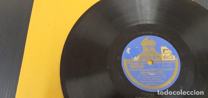DISCO 78 RPM - GRAMÓFONO - HIMNO EXPOSICIÓN INTERNACIONAL BARCELONA 1929 - ODEON - PIZARRA (Música - Discos - Pizarra - Otros estilos)