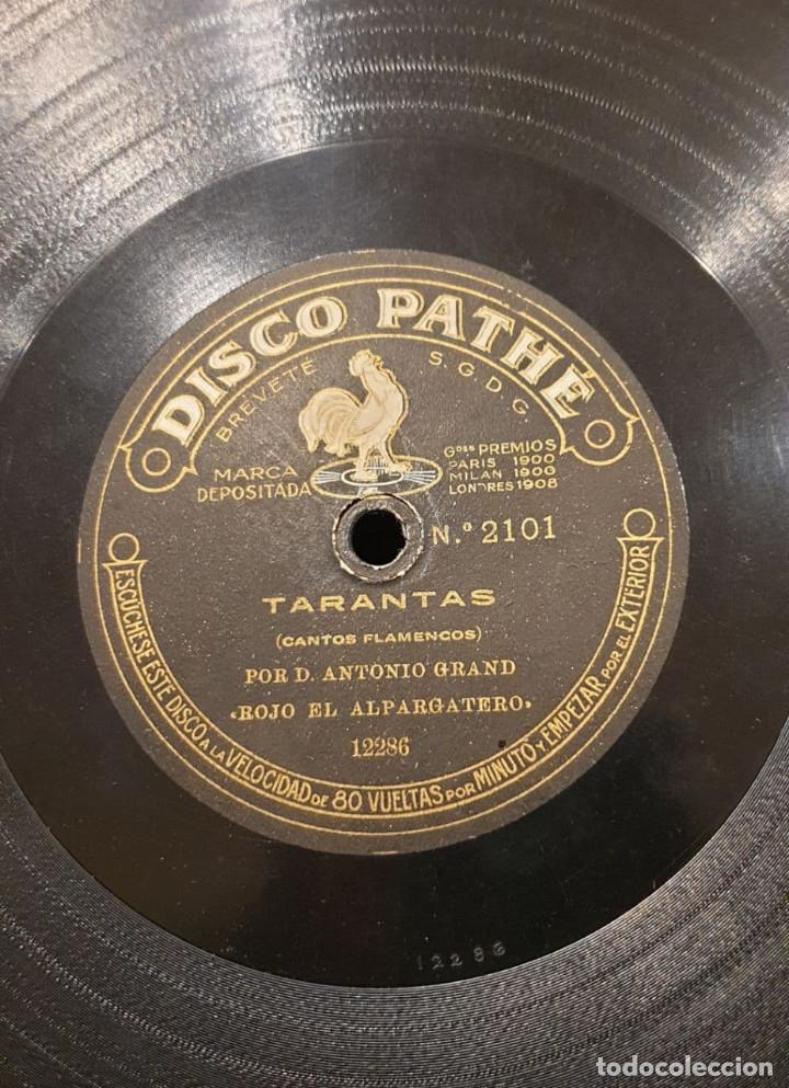 ANTONIO GRAU ”ROJO EL ALPARGATERO” , PATHÉ 12286/7, 1907, MUY RARO! (Música - Discos - Pizarra - Flamenco, Canción española y Cuplé)