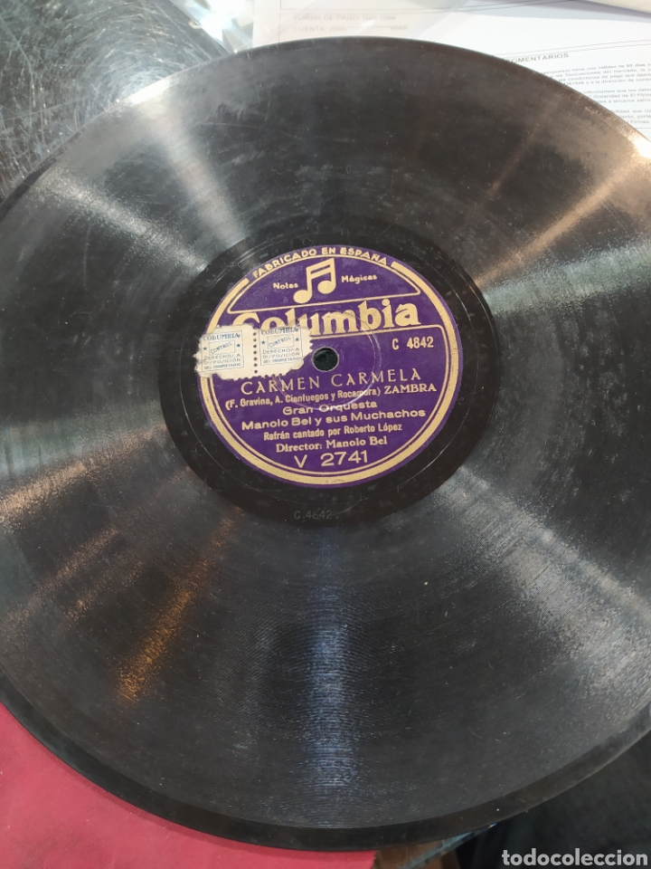 Discos de pizarra: La Morena de mi copla Carmen Carmela - Foto 1
