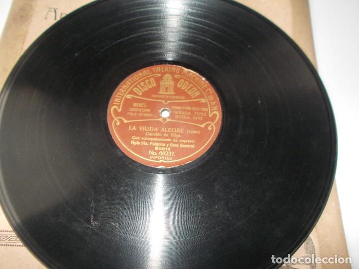 Discos de pizarra: LA VIUDA ALEGRE Canci&oacute;n de Vilya / Entrada de Danilo - Foto 3