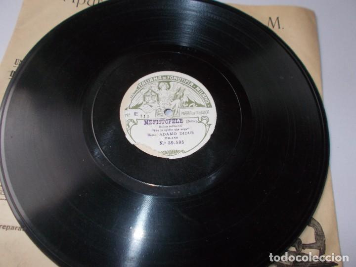 Discos de pizarra: ADAMO DIDUR Mefist&oacute;fele / Mefist&oacute;fele - Foto 3
