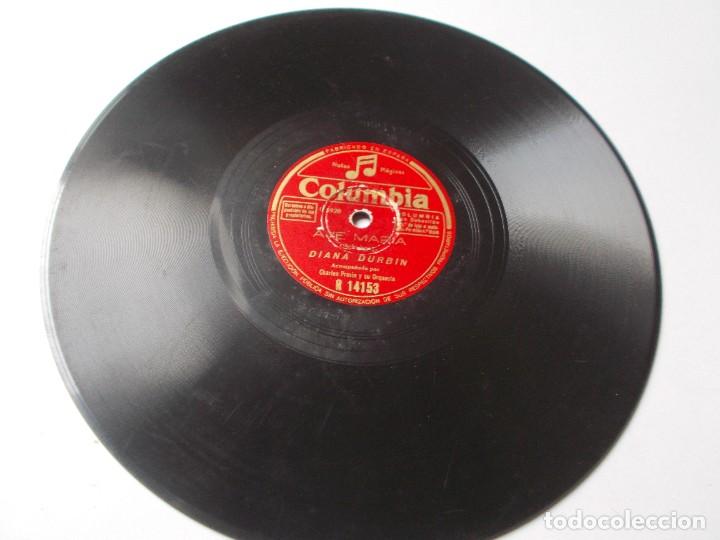 Discos de pizarra: DIANA DURBIN Aleluya / Ave Mar&iacute;a - Foto 2