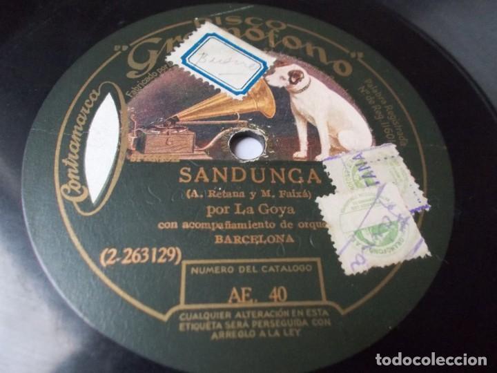 Discos de pizarra: LA GOYA Aurora Aurora / Sandunga - Foto 2