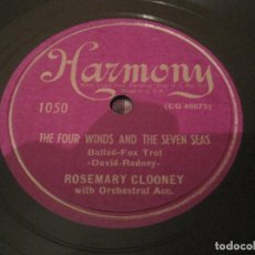 Discos de pizarra: PIZARRA 78 RPM ROSEMARY CLOONEY HARMONY 1050 USA 1949 SHELLAC JAZZ