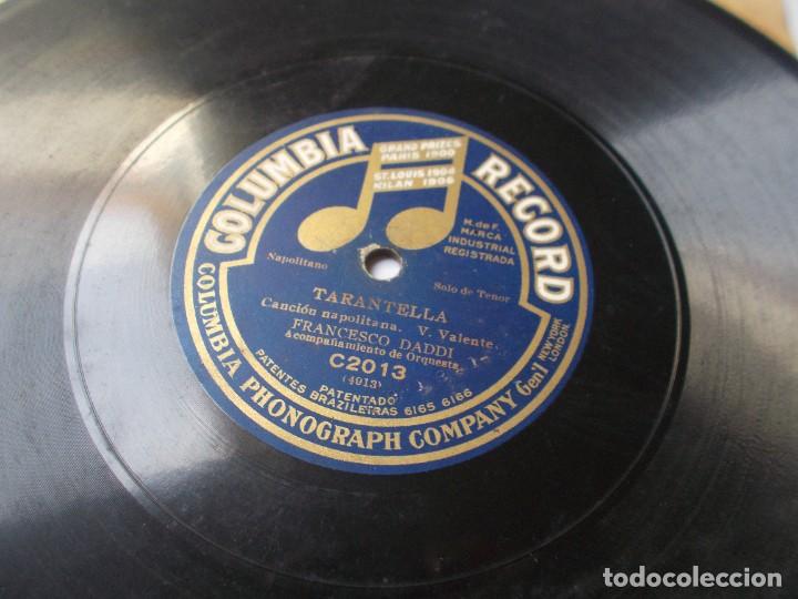 Discos de pizarra: FRANCESCO DADDI Tarantela / La serenata dVoranere - Foto 2
