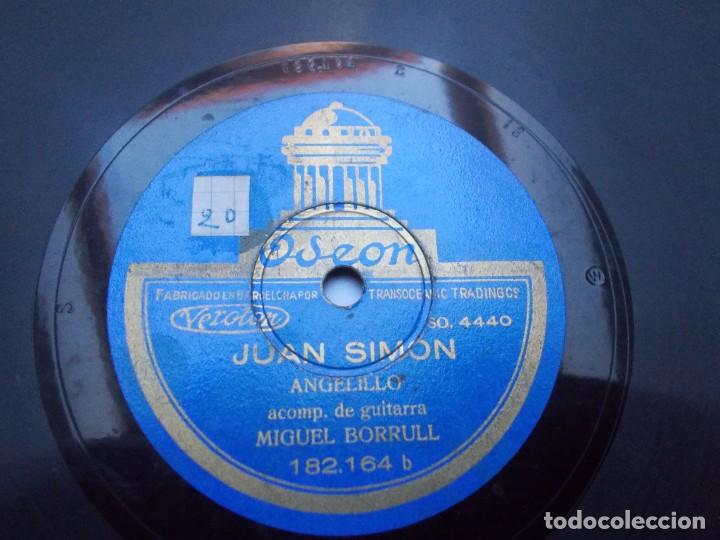 Discos de pizarra: ANGELILLO Juan Sim&oacute;n / Mi Carmen - Foto 2