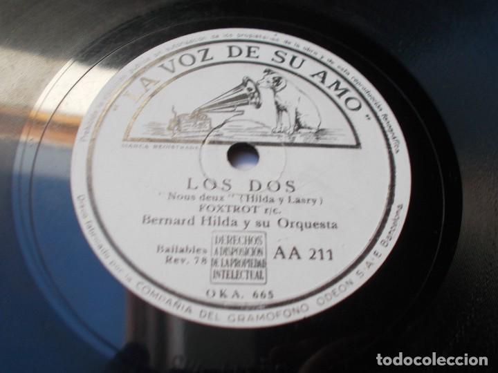 Discos de pizarra: BERNARD HILDA Los dos / Es natural - Foto 3