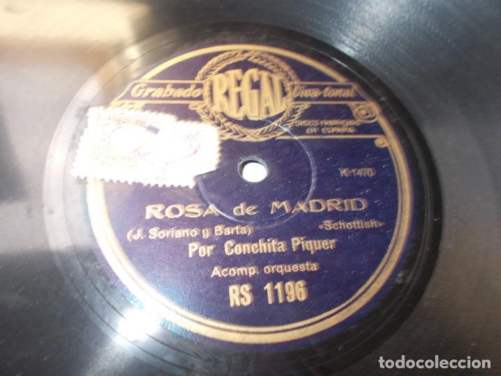 Discos de pizarra: CONCHITA PIQUER De Sevilla / Rosa de Madrid - Foto 2