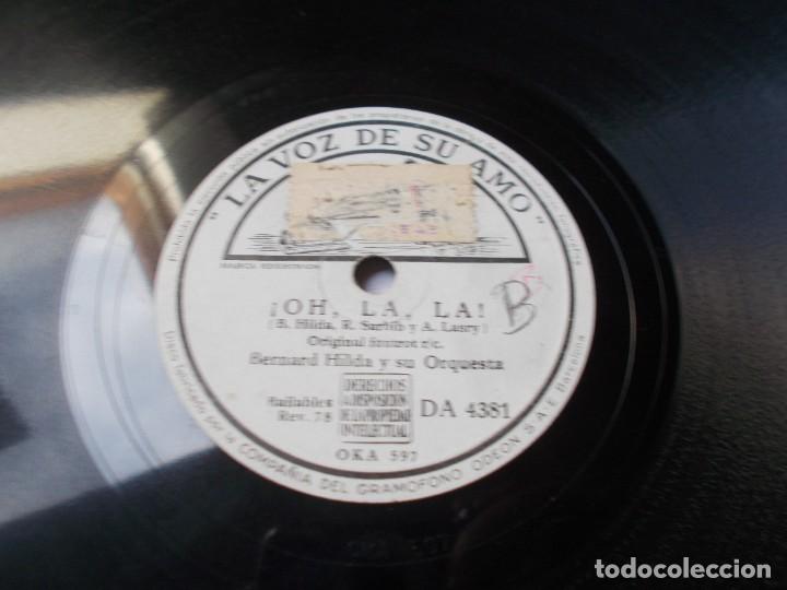 Discos de pizarra: BERNARD HILDA &iexcl;Oh, La, La! / Dulcemente - Foto 3