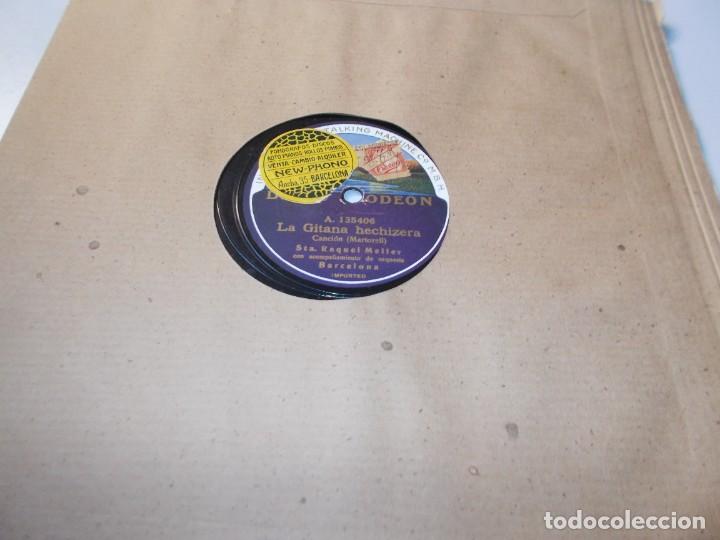 Discos de pizarra: RAQUEL MELLER La esclava mora / La gitana hechicera - Foto 1