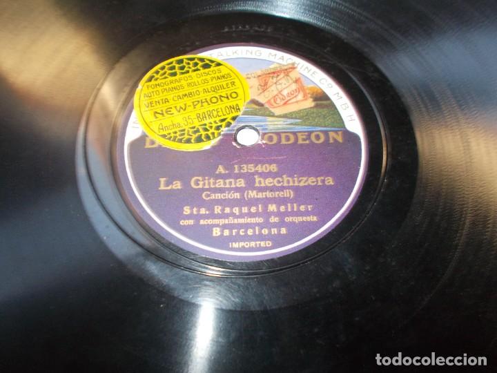 Discos de pizarra: RAQUEL MELLER La esclava mora / La gitana hechicera - Foto 2