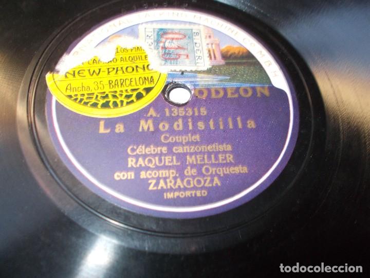 Discos de pizarra: RAQUEL MELLER La echadora de cartas / La modistilla - Foto 2