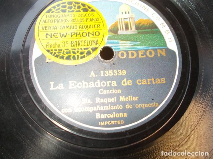 Discos de pizarra: RAQUEL MELLER La echadora de cartas / La modistilla - Foto 3