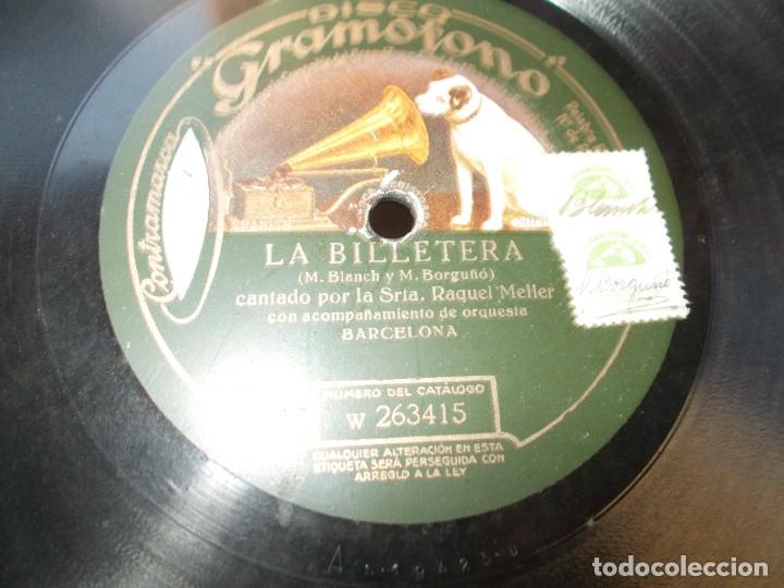 Discos de pizarra: RAQUEL MELLER La billetera / La polvera - Foto 3