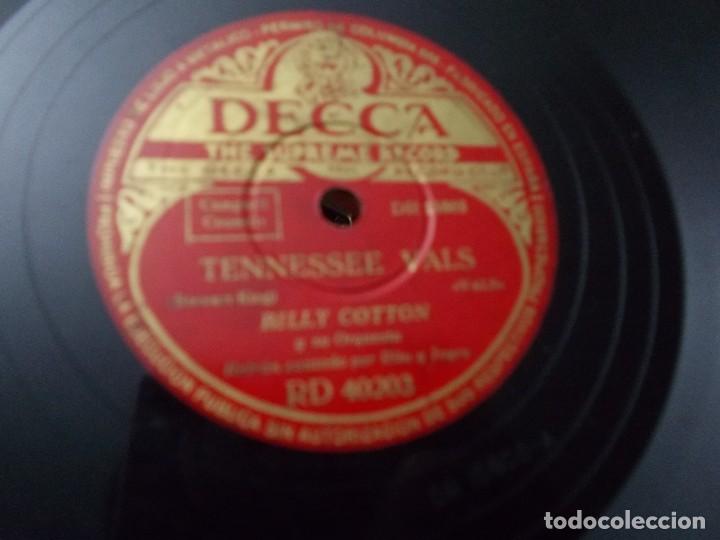 Discos de pizarra: BILLY COTTON Tennessee Vals / Jezbel - Foto 2