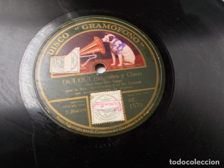 Discos de pizarra: Sra .RODRIGUEZ y Sr. LAMAS Oui, Oui, / Oui, Oui - Foto 3