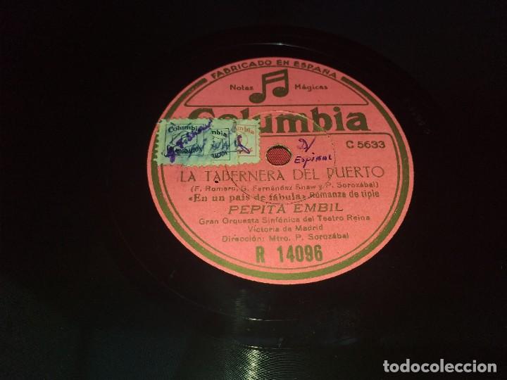Discos de pizarra: DISCO DE PIZARRA LA TABERNERA DEL PUERTO - Foto 2