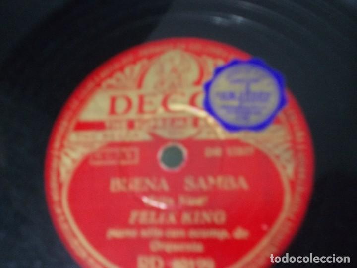 Discos de pizarra: FELIX KING Buena Samba / Mi amor en silencio - Foto 2