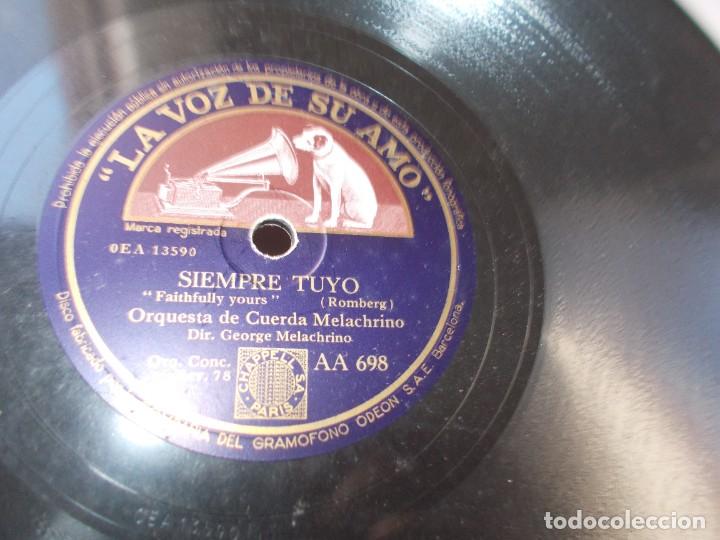 Discos de pizarra: ORQUESTA MELACHRINO Veranillo / Siempre tuyo - Foto 2