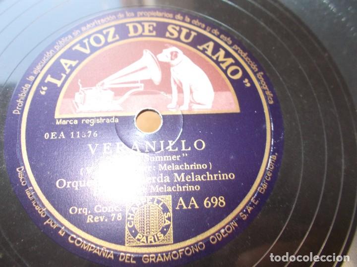 Discos de pizarra: ORQUESTA MELACHRINO Veranillo / Siempre tuyo - Foto 3