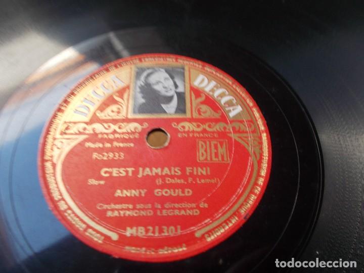 Discos de pizarra: ANNY GOULD Domino / Cest jamais fini - Foto 2