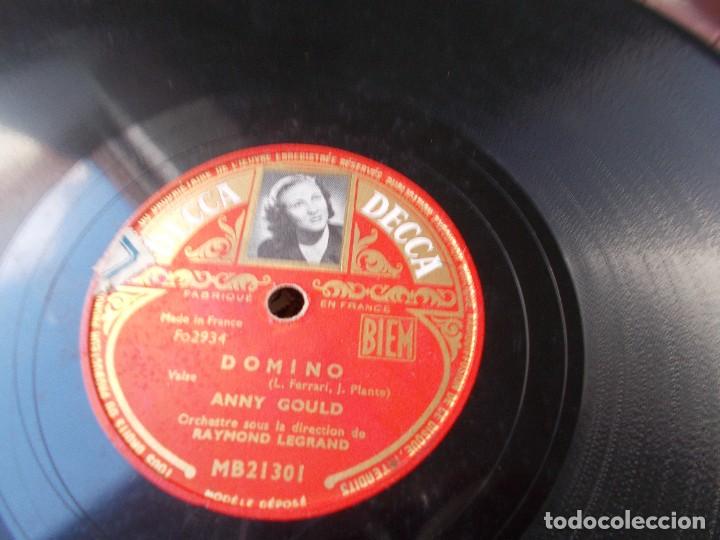 Discos de pizarra: ANNY GOULD Domino / Cest jamais fini - Foto 3
