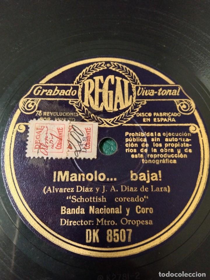 Discos de pizarra: Banda Nacional y coro. Metro.Oropesa. Pasodoble torero - Foto 2
