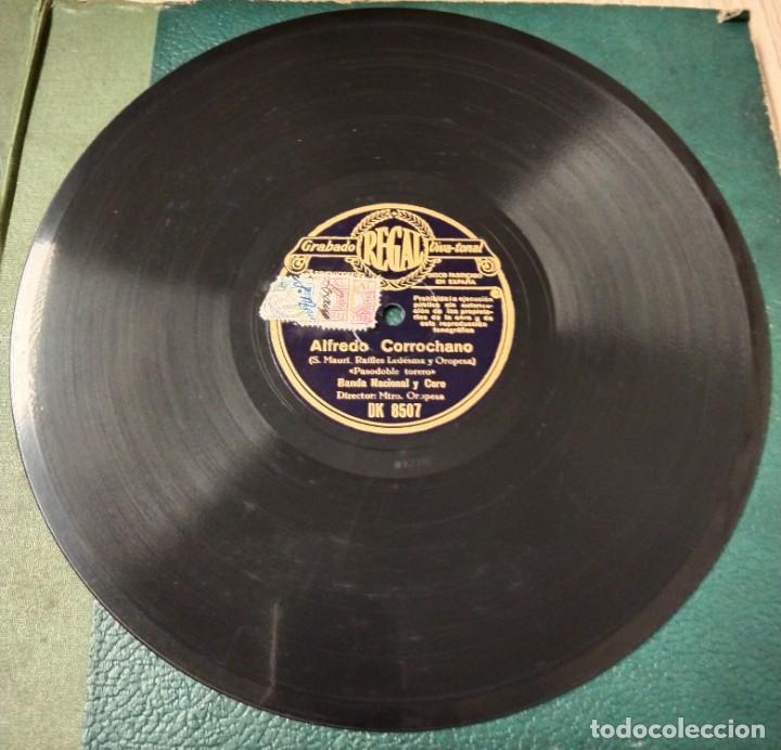 Discos de pizarra: Banda Nacional y coro. Metro.Oropesa. Pasodoble torero - Foto 3