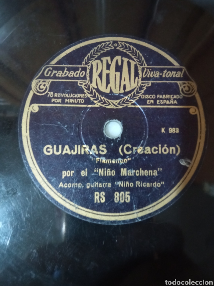 Discos de pizarra: Disco flamenco de pizarra del Ni&ntilde;o de Marchena - Foto 2