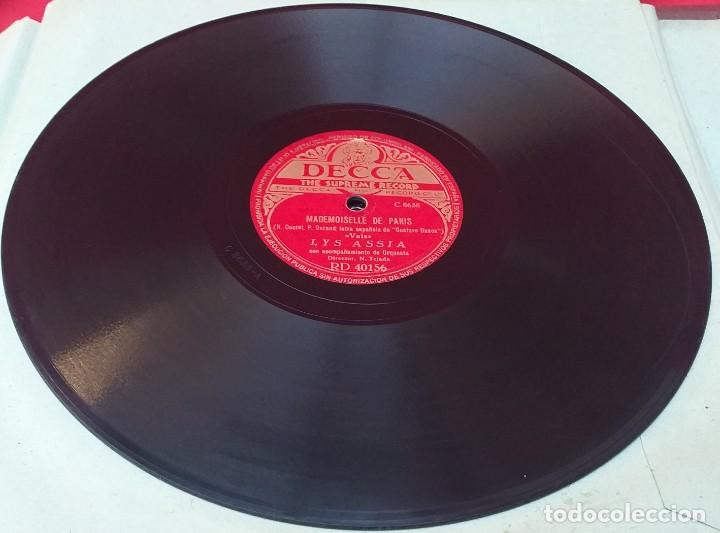 Discos de pizarra: DISCO DE PIZARRA - MADEMOISELLE DE PARIS - MINUIT - Foto 1
