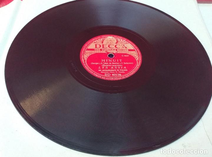 Discos de pizarra: DISCO DE PIZARRA - MADEMOISELLE DE PARIS - MINUIT - Foto 3