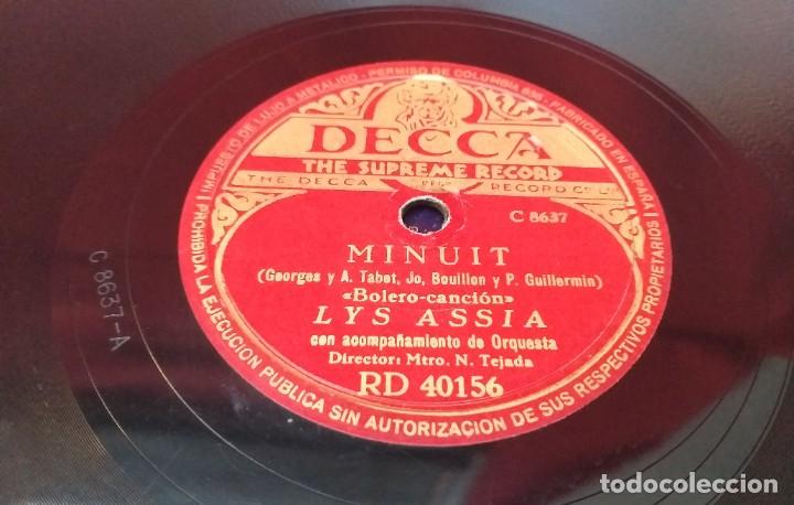 Discos de pizarra: DISCO DE PIZARRA - MADEMOISELLE DE PARIS - MINUIT - Foto 4