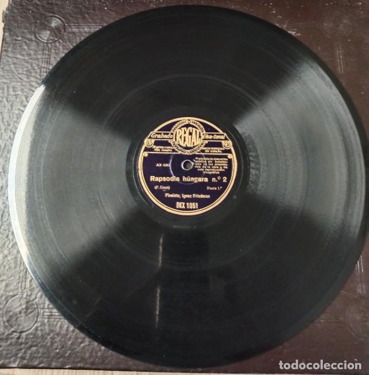 Discos de pizarra: Piano. Ignaz Friedman. Rapsodia h&uacute;ngara. Liszt - Foto 3
