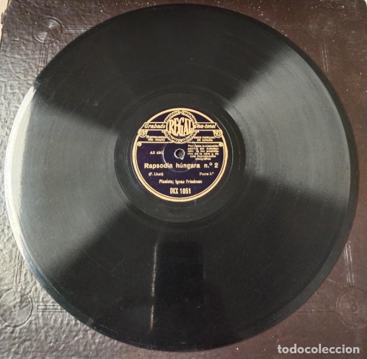 Discos de pizarra: Piano. Ignaz Friedman. Rapsodia h&uacute;ngara. Liszt - Foto 4
