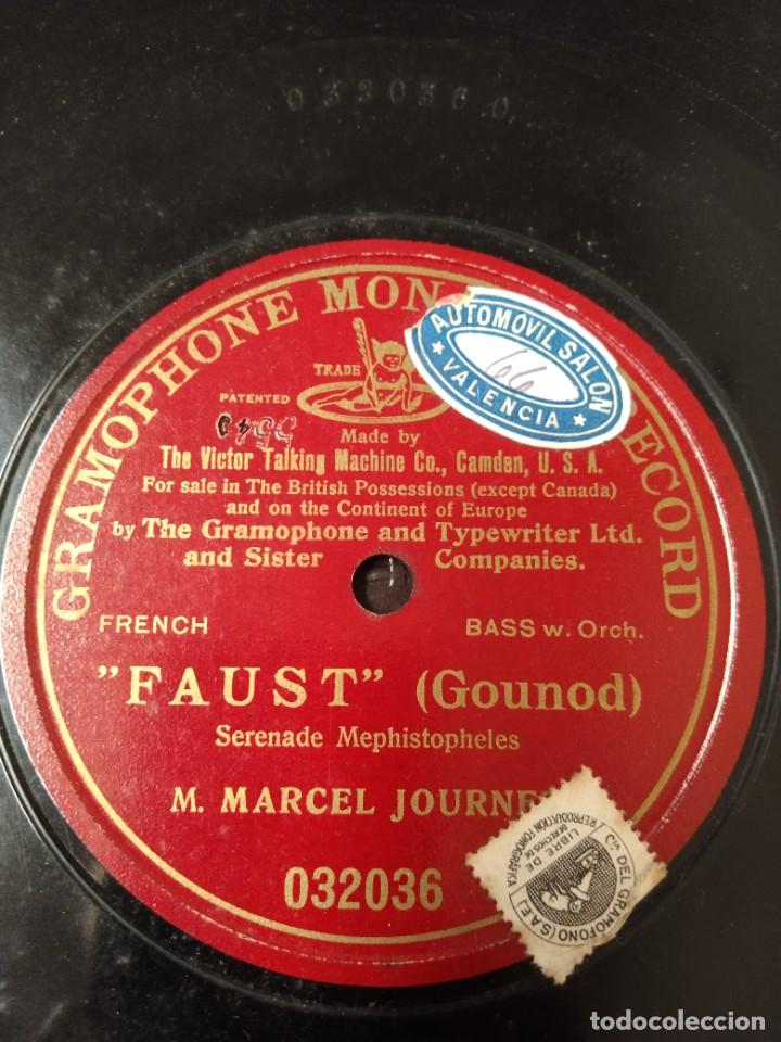 Discos de pizarra: Marcel Journet, bajo. Fausto de Gounod - Foto 1