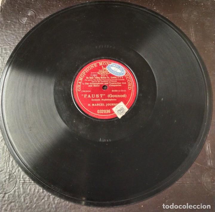 Discos de pizarra: Marcel Journet, bajo. Fausto de Gounod - Foto 2