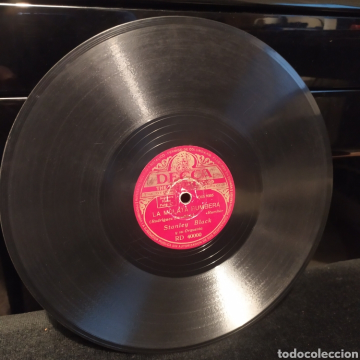 Discos de pizarra: Stanley Black Y Su Orquesta - Adios / La Mulata Rumbera 1946 - Foto 3