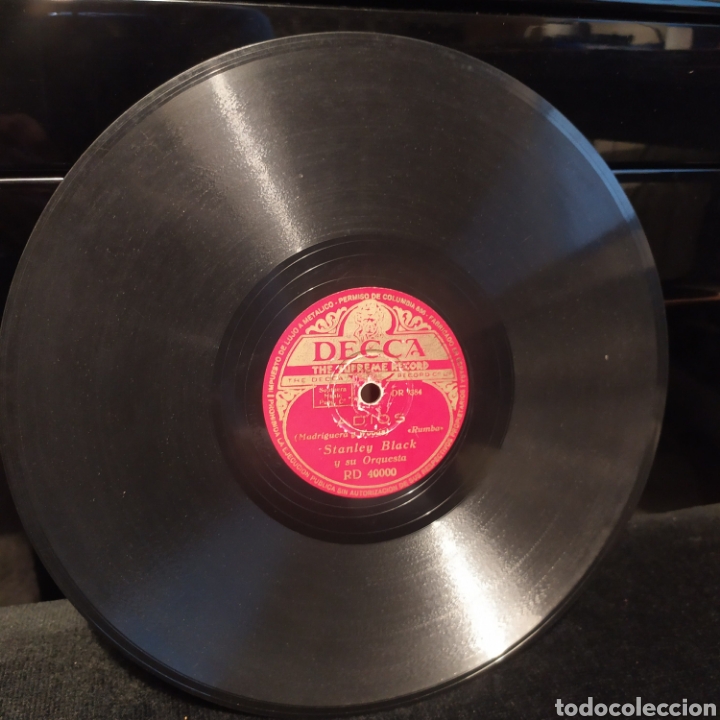 Discos de pizarra: Stanley Black Y Su Orquesta - Adios / La Mulata Rumbera 1946 - Foto 4