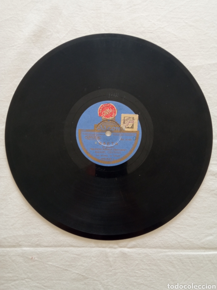 Discos de pizarra: Disco flamenco de pizarra de Manuel Centeno - Foto 1