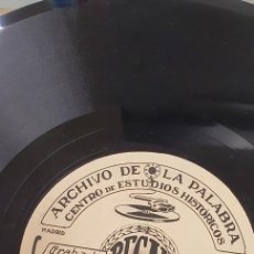 Dischi in gommalacca: DISCO 78 RPM - GRAMÓFONO - IGNACIO BOLÍVAR - ARCHIVO DE LA PALABRA - CIENCIAS 1933 - REGAL - PIZARRA. Lote 310295323