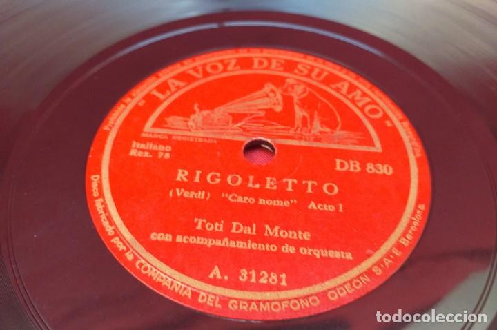Discos de pizarra: DISCO DE PIZARRA - IL BARBIERE DE SIVIGLIA - RIGOLETTO - Foto 2