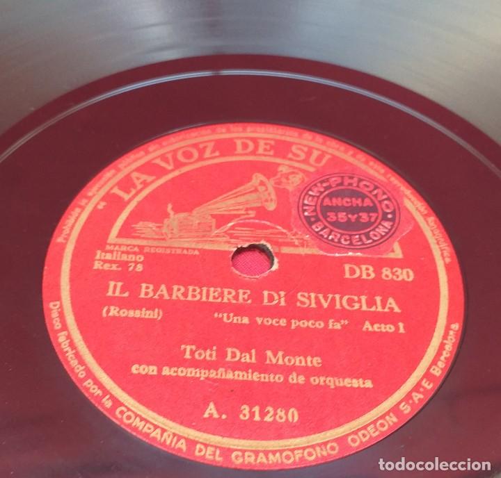 Discos de pizarra: DISCO DE PIZARRA - IL BARBIERE DE SIVIGLIA - RIGOLETTO - Foto 4