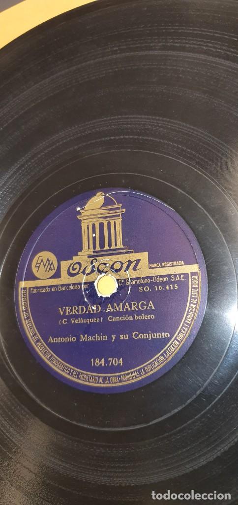 Discos de pizarra: DISCO 78 RPM - GRAMÓFONO - ANTONIO MACHÍN - HAY QUE VIVIR EL MOMENTO / VERDAD AMARGA - ODEON - Foto 2 - 310755198