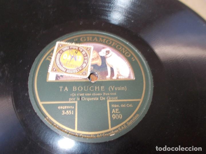 Discos de pizarra: ORQUESTA DE GROOT Ta Bouche / Ta Bouche - Foto 3