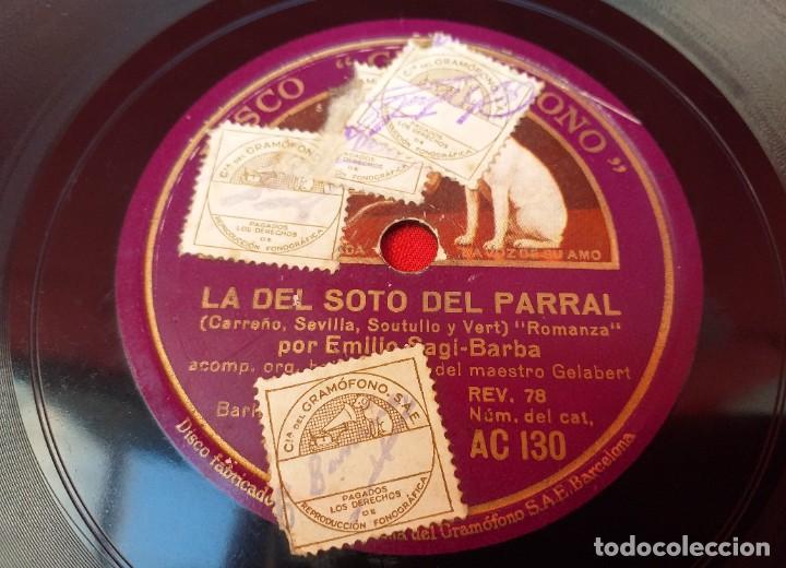 Discos de pizarra: DISCO DE PIZARRA - LA DEL SOTO DEL PARRAL - Foto 2