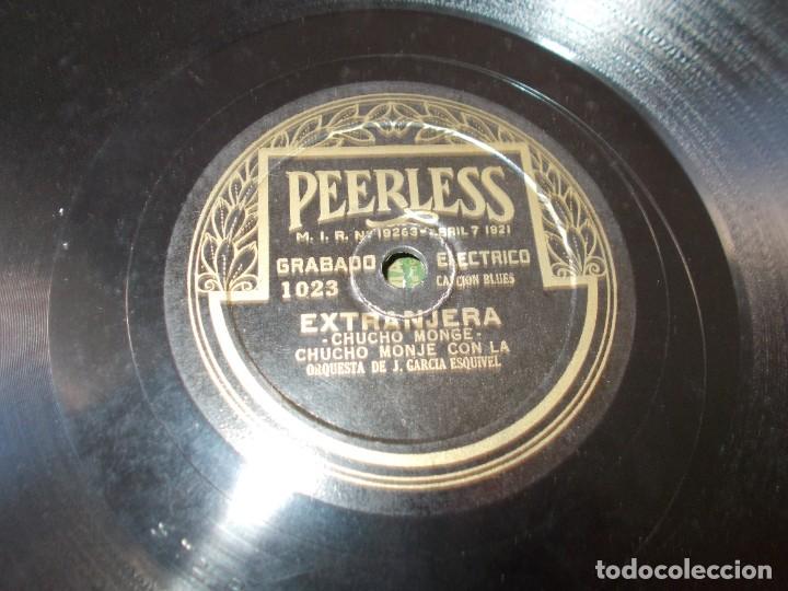Discos de pizarra: CHUCHO MONGE Bajo la Noche / Extranjera - Foto 5